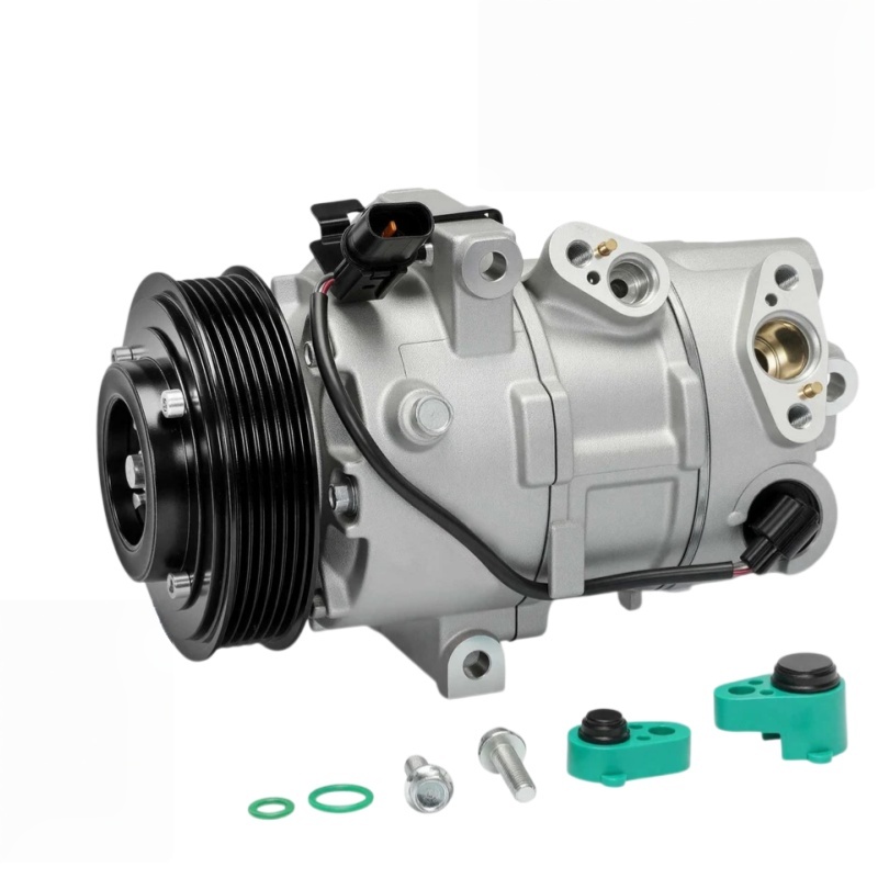 A/C AC Compressor HV14 w/ 6-Groove Pulley for Hyundai Elantra 2021-2025 L4 1.6L