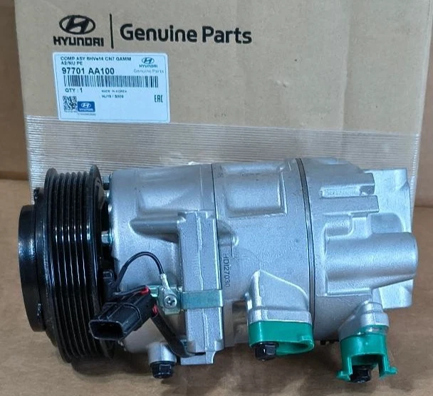 s-l960 NEW Genuine Hyundai A/C Compressor 97701AA100 Fits 2021-25 Elantra 2.0L FreeShip