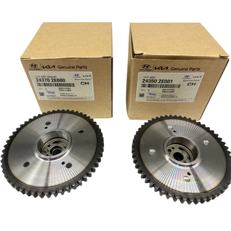 s-l960 (5) GENUINE Intake & Exhaust CVVT Camshaft Gears for 2011-2016 Elantra Forte Soul 24350-2E001 24370-2E000